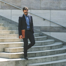 Load image into Gallery viewer, The California in Dark Blue Everyday Chambray
