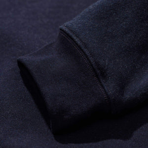 The Bomber in Indigo Fleece