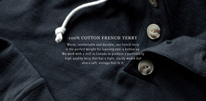 The Charcoal 3 Button Hooded Sweatshirt