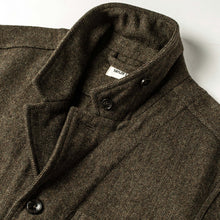 Load image into Gallery viewer, The Gibson Jacket in Olive Herringbone Wool
